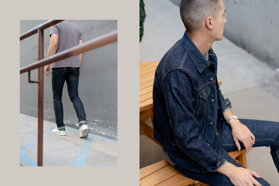 A diptych of the fit of the NT cut on body.