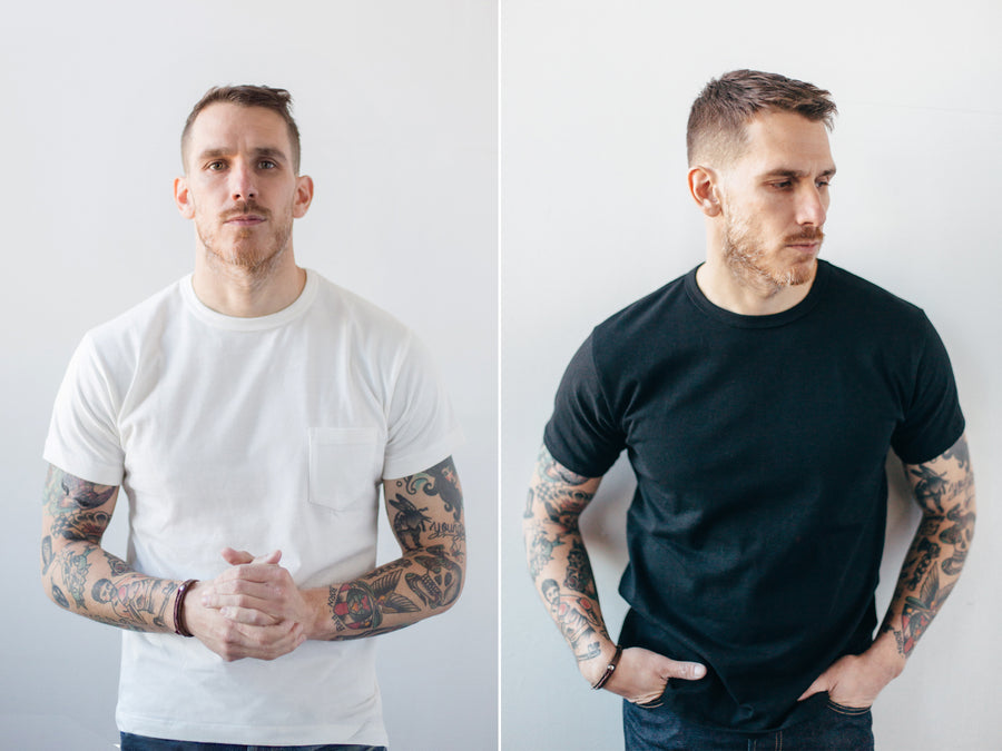 Man wears HWP in white and black.