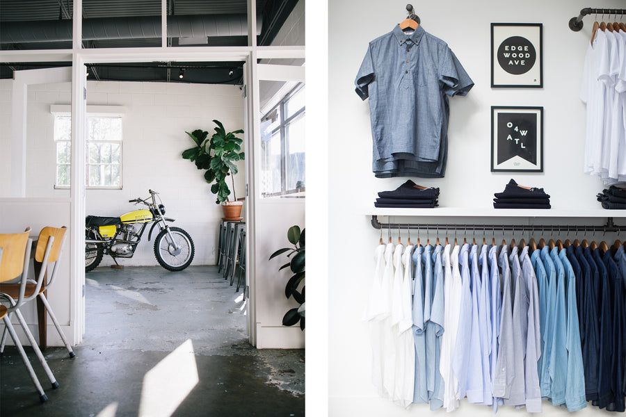 Inside view of shop.