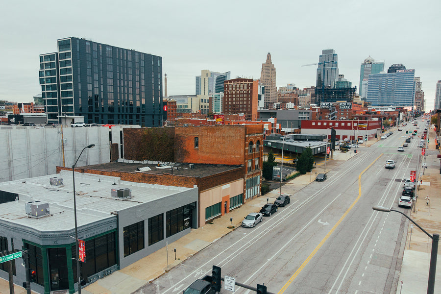 An overhead shot of Guevel from outside.
