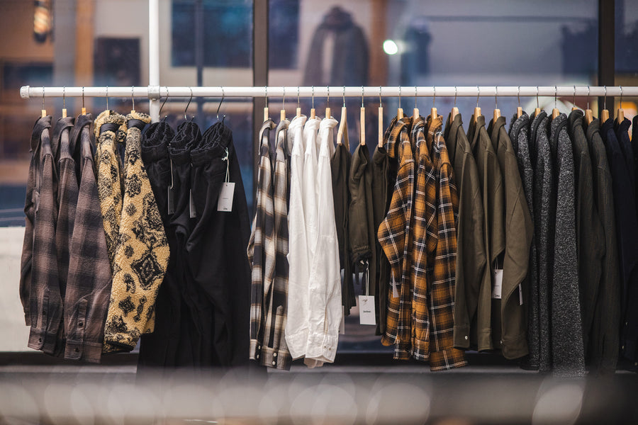 Flannels hanging in Guevel KC