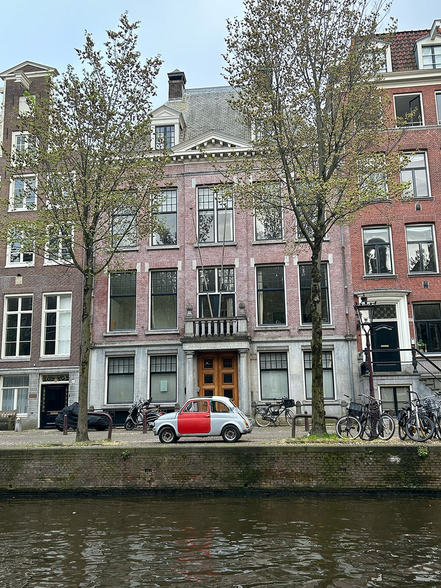 A photo of Amsterdam's river.