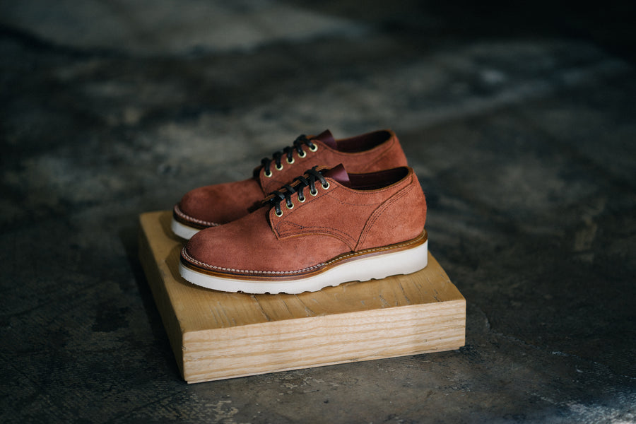 Close image of both pairs of the Red Dog Oxford.
