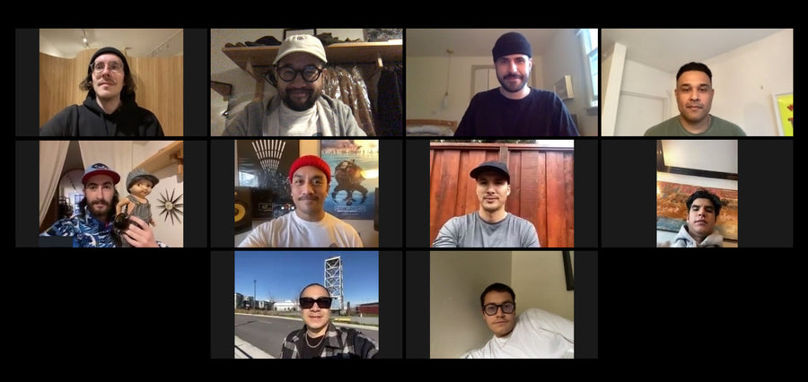 A zoom screenshot of the 3sixteen team.