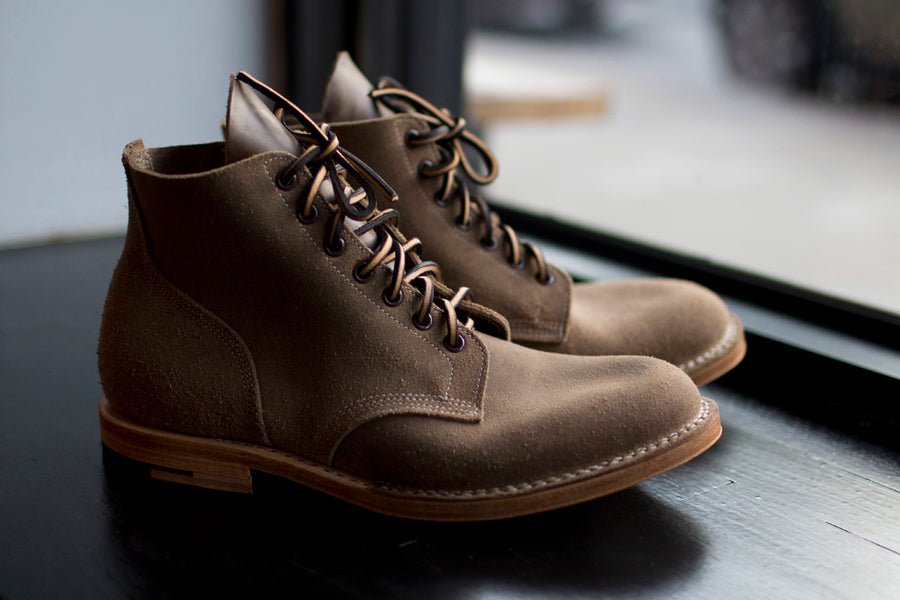 Close view of a pair of boots.