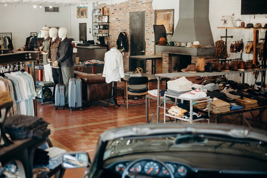 A wide angle view of the shop.