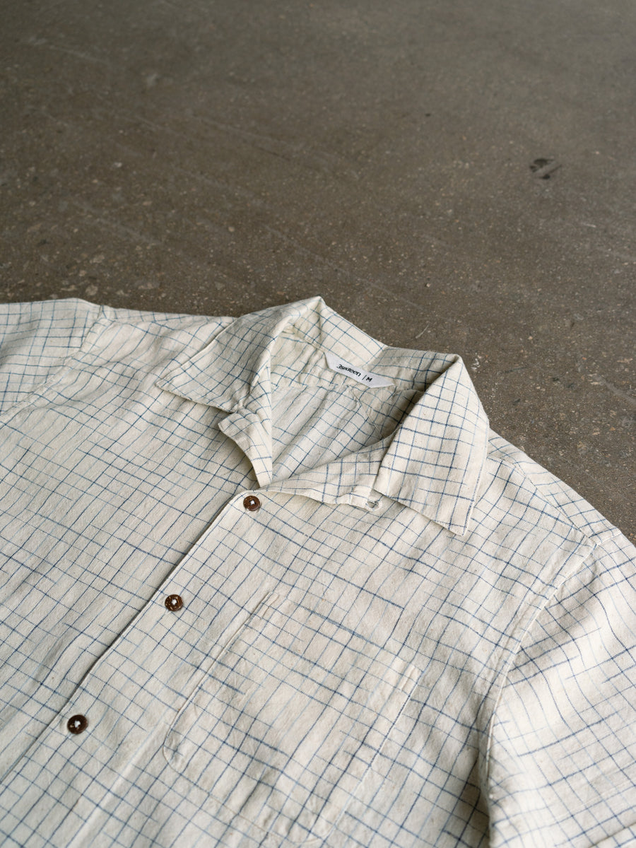 Indigo Crosshatch Vacation Shirt.