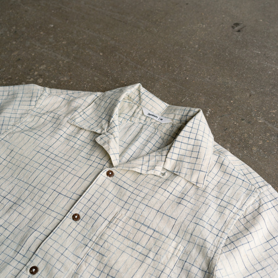 Indigo Crosshatch Vacation Shirt.
