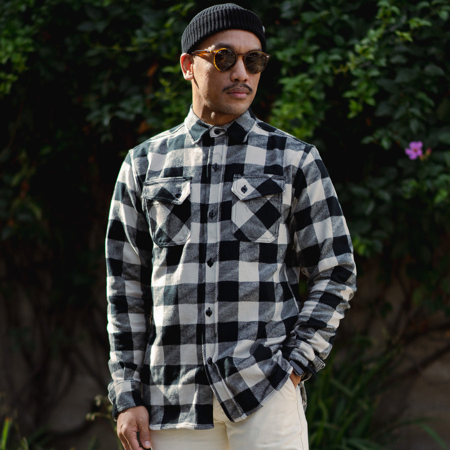 "Drunk Check" Crosscut Flannels.