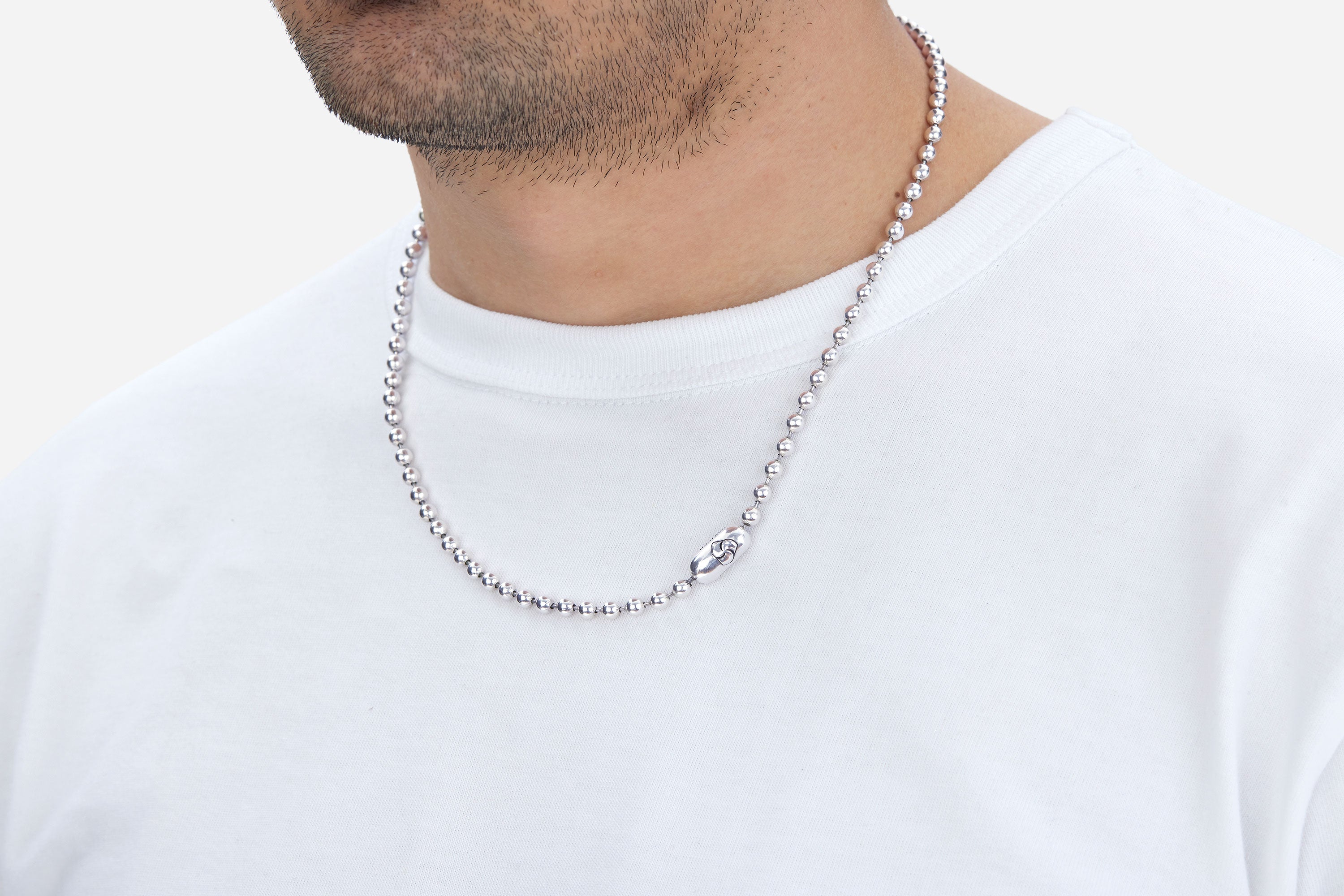 Ball Chain Necklace ~ Sterling Silver – 3sixteen