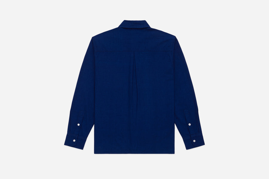 Club Collar Shirt ~ Indigo Selvedge Broadcloth