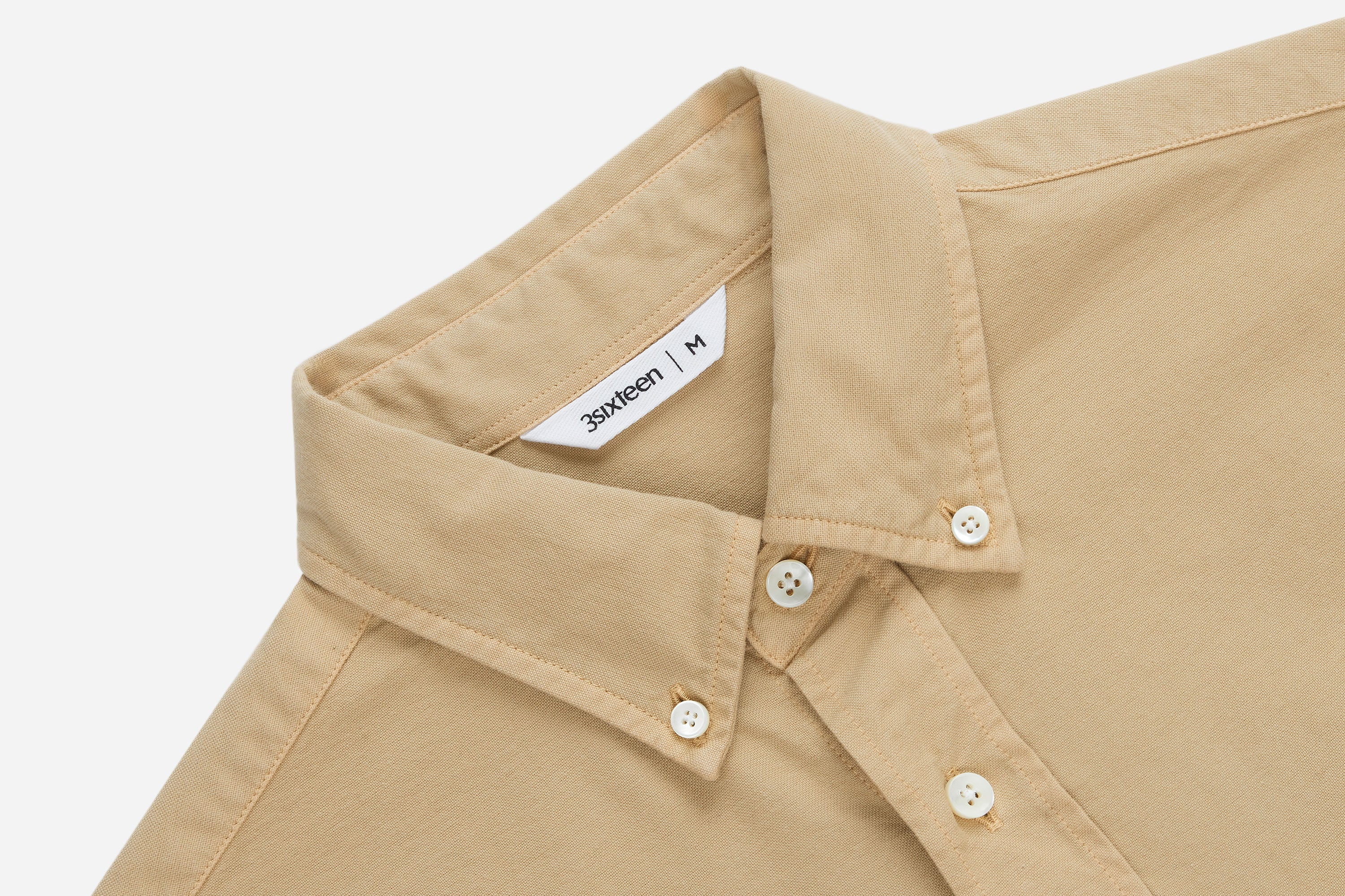 Big Oxford Shirt ~ Safari Tan – 3sixteen