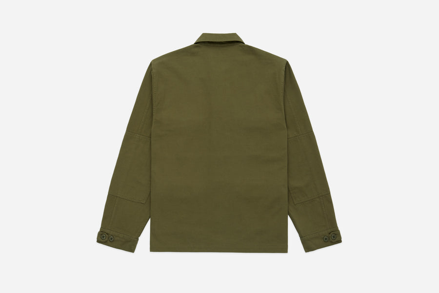 BDU Jacket ~ Olive Back Satin