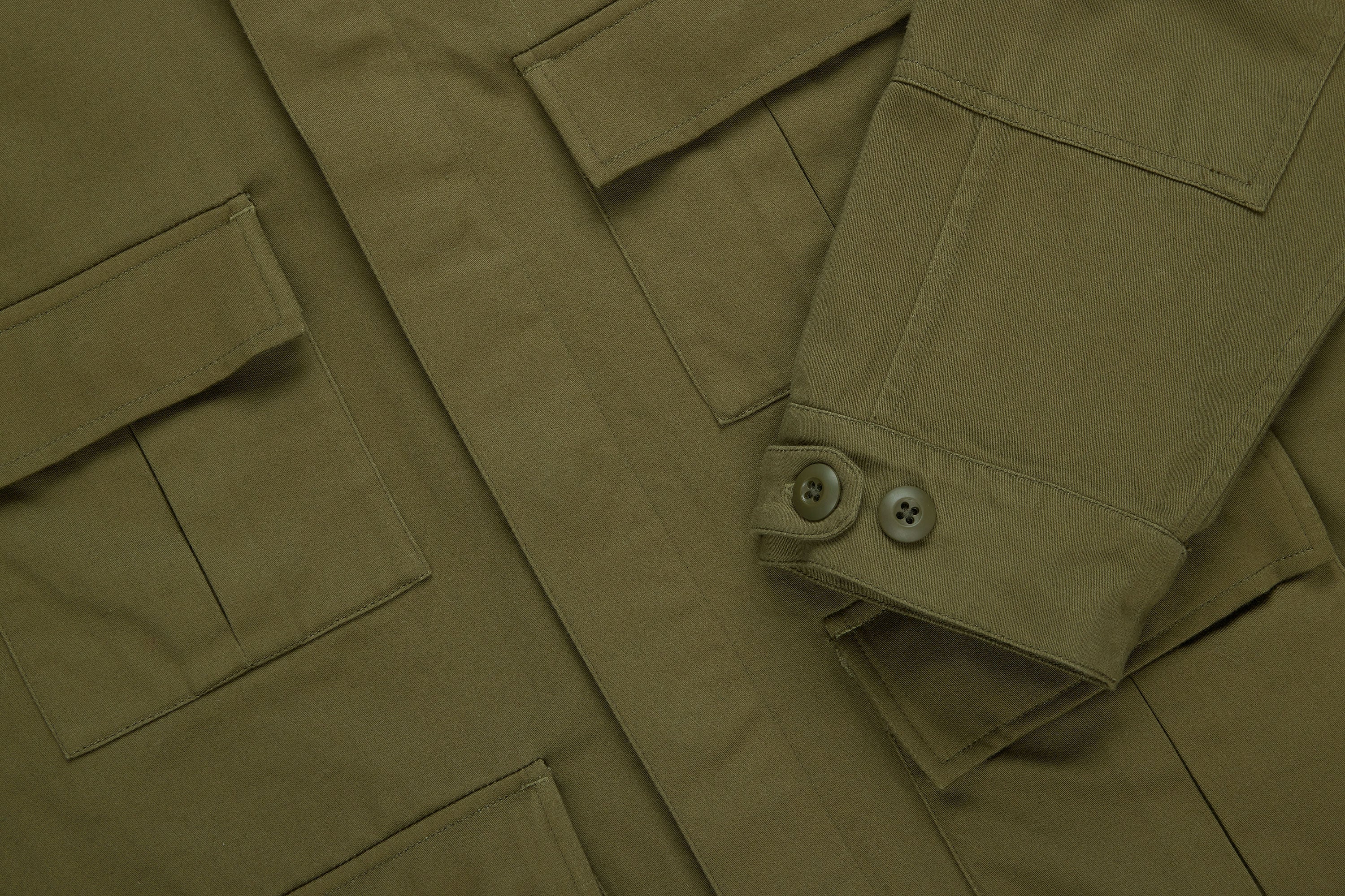 BDU Jacket ~ Olive Back Satin – 3sixteen