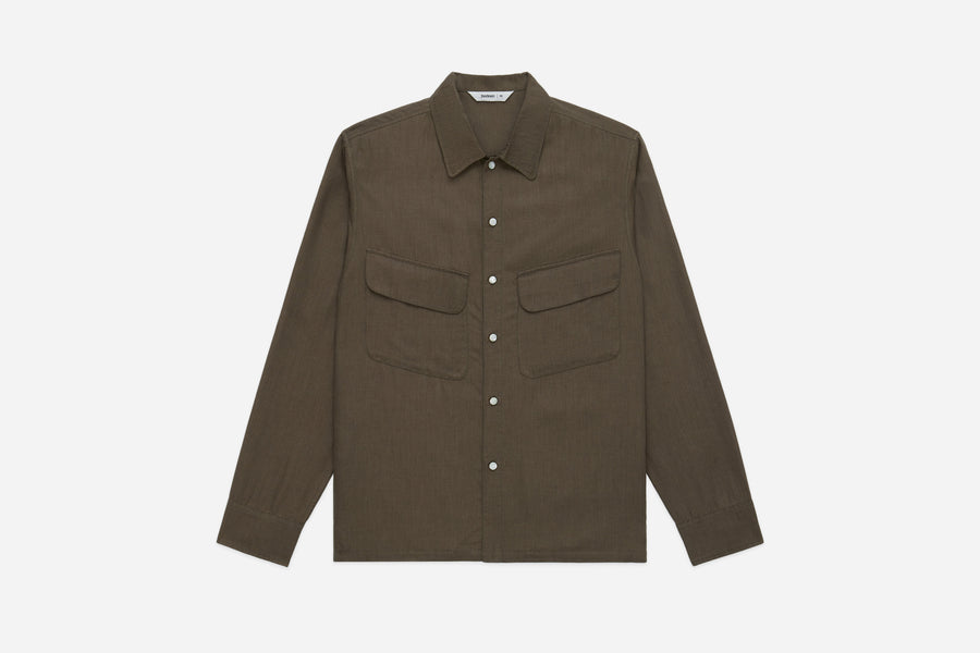 Western Overshirt ~ Earth Wool/Lyocell