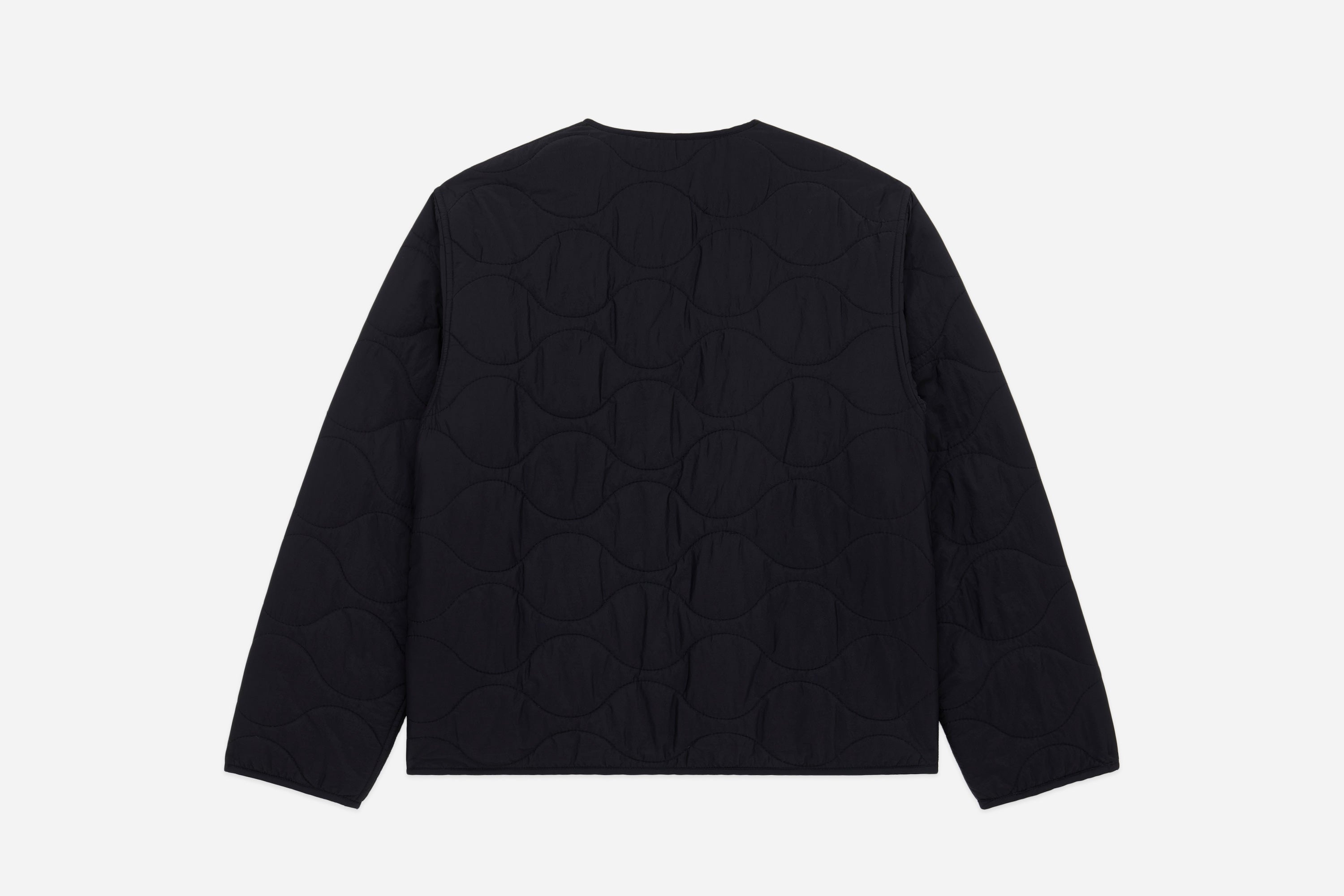 Zip Liner Jacket ~ Black Nylon/Sherpa – 3sixteen