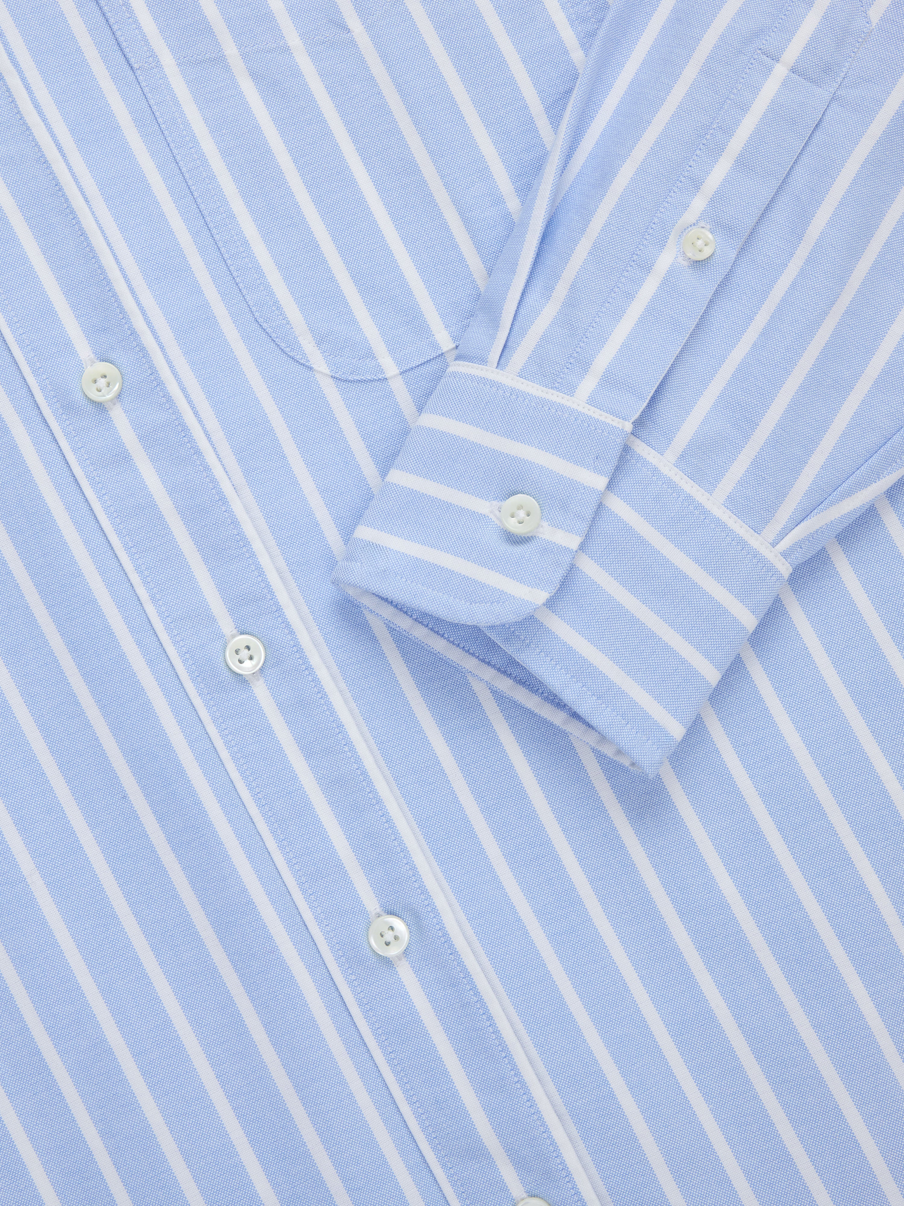 Big Oxford ~ Blue Banker Stripe – 3sixteen