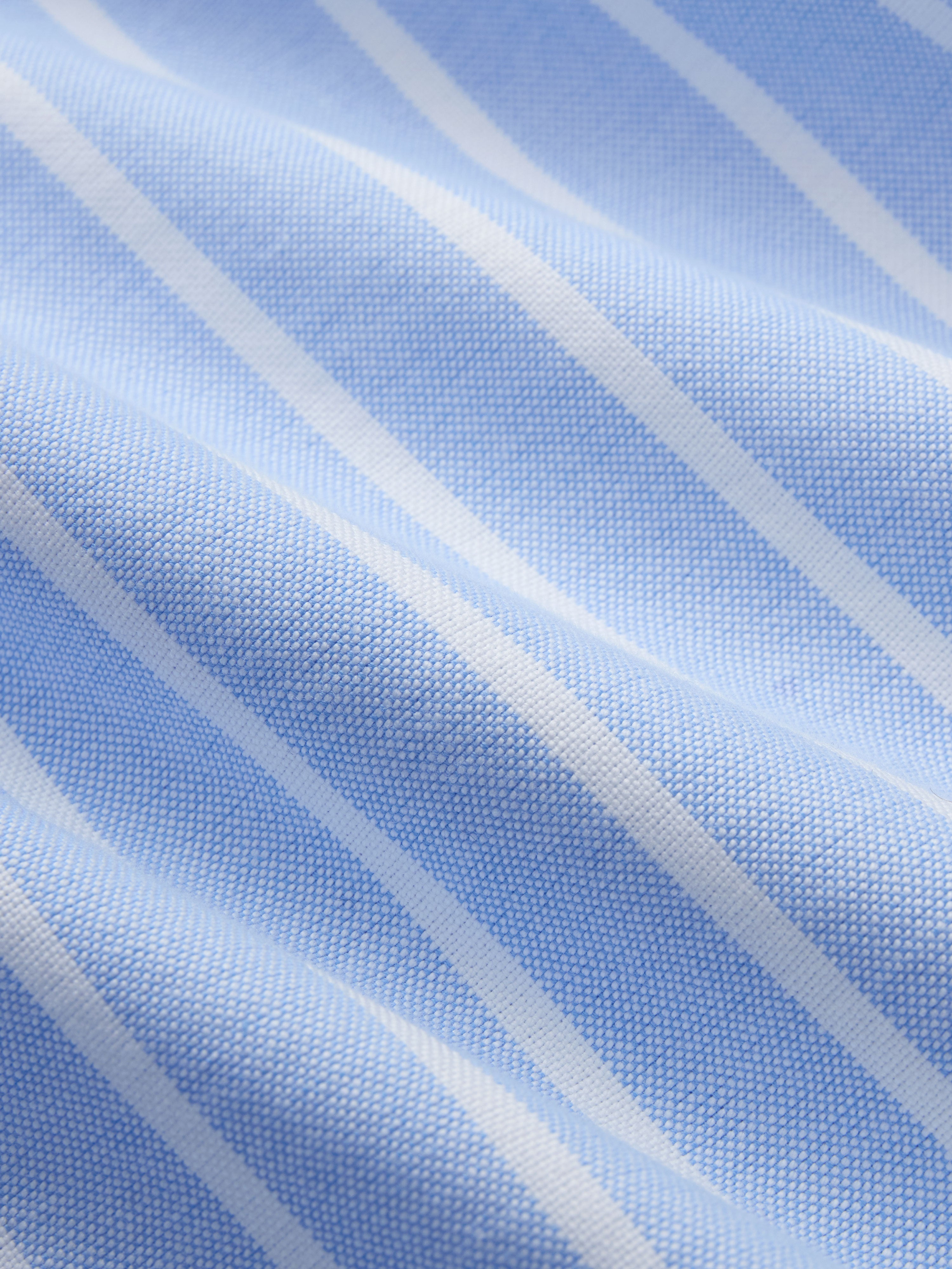 Big Oxford ~ Blue Banker Stripe – 3sixteen