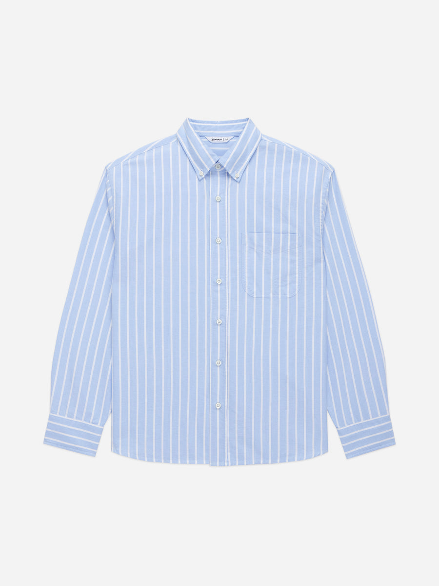 Big Oxford ~ Blue Banker Stripe