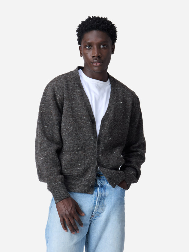 Classic Cardigan ~ Pewter Tweed – 3sixteen