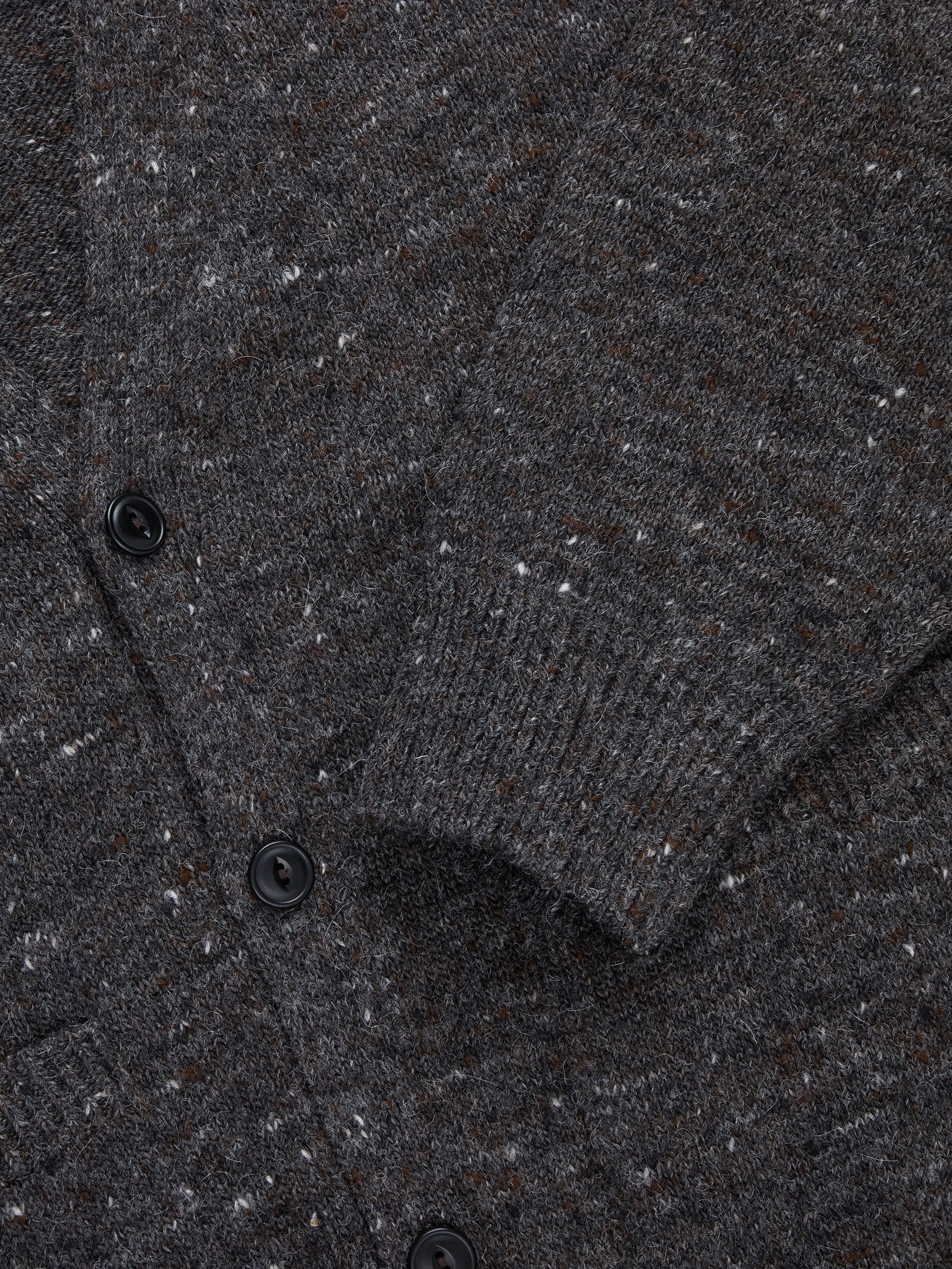 Classic Cardigan ~ Pewter Tweed – 3sixteen