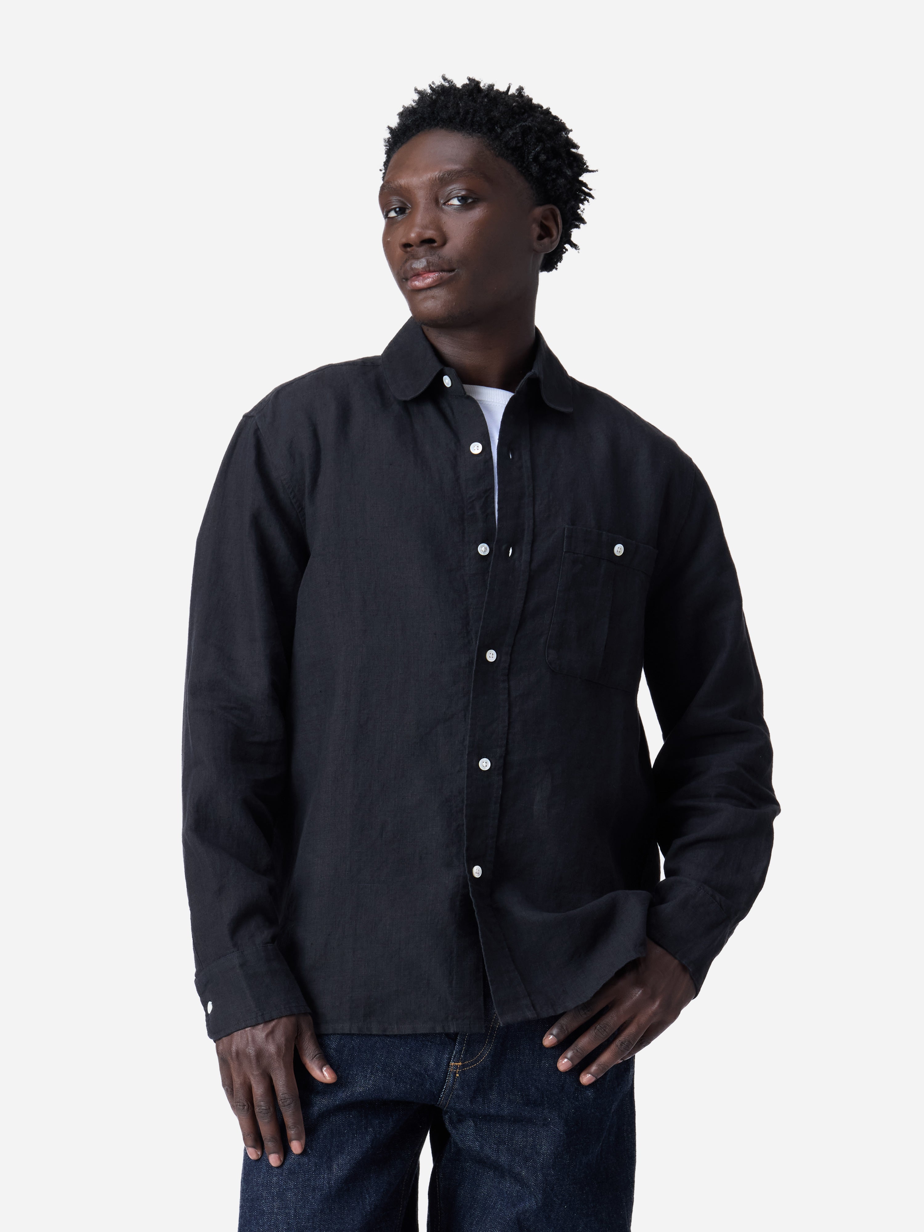 Denim BD Shirt ~ Black Selvedge – 3sixteen