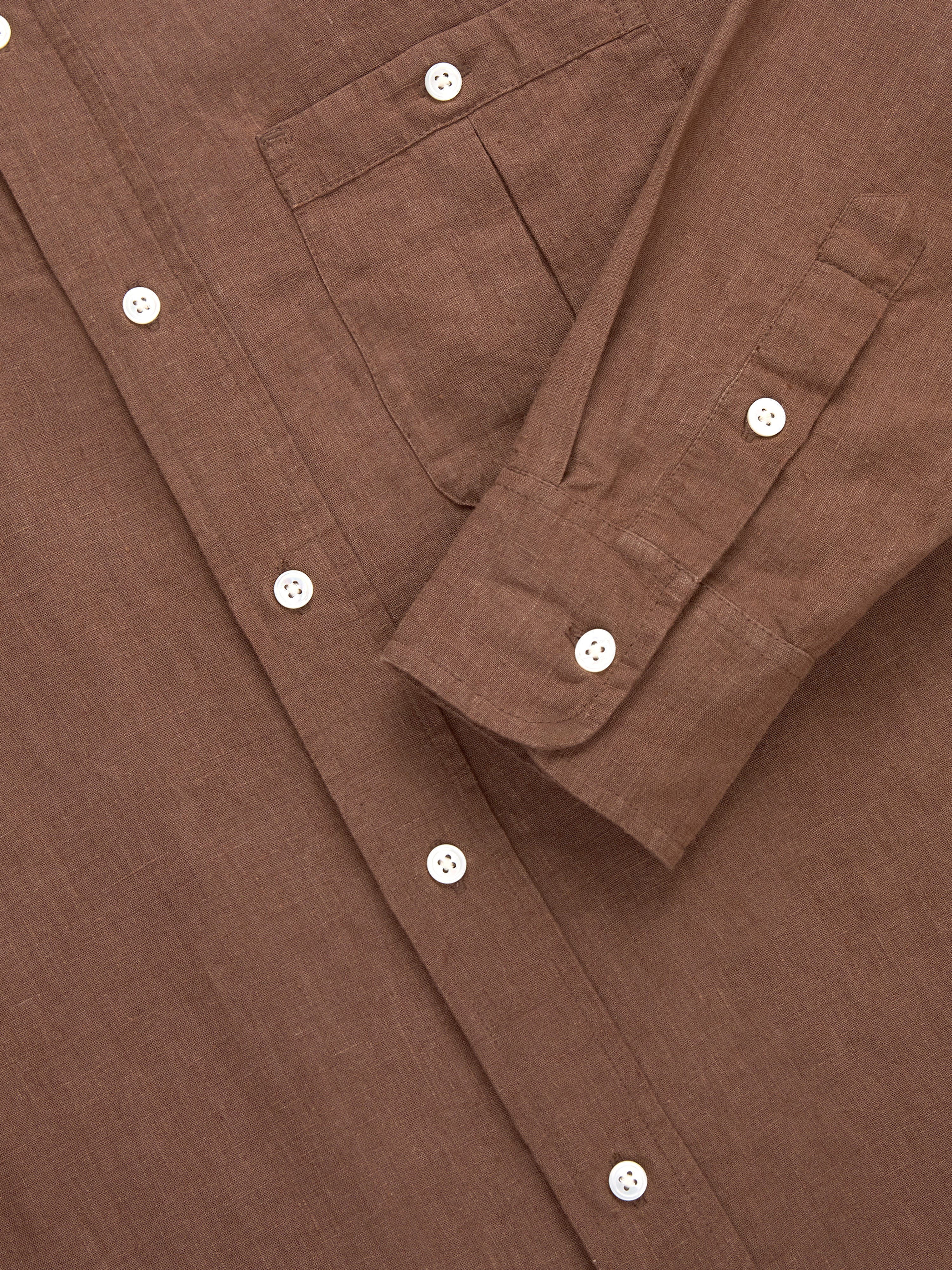 Club Collar Shirt ~ Rust Hemp – 3sixteen