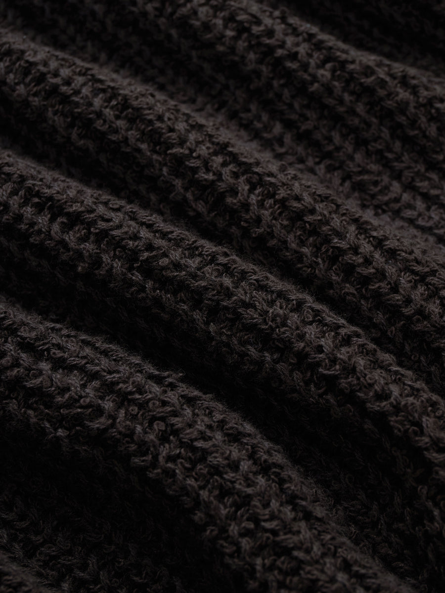 Cotton Crewneck Sweater ~ Bark Boucle