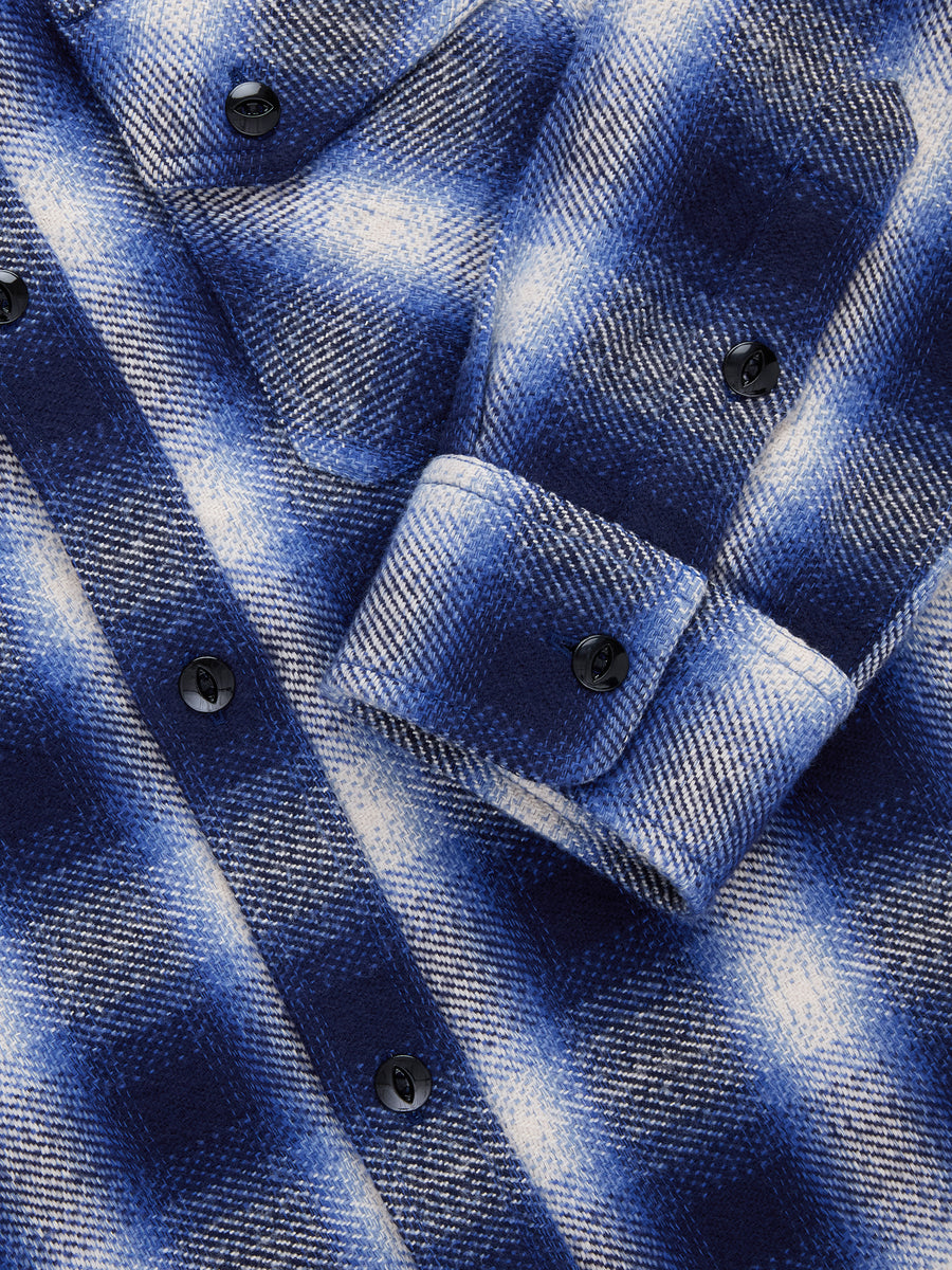 Crosscut Flannel ~ Royal Blue Plaid