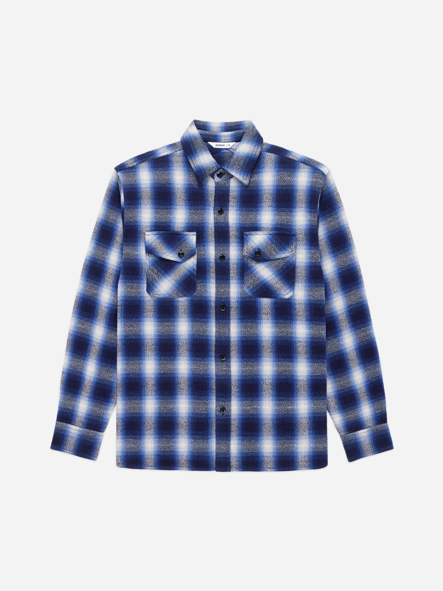 Crosscut Flannel ~ Royal Blue Plaid