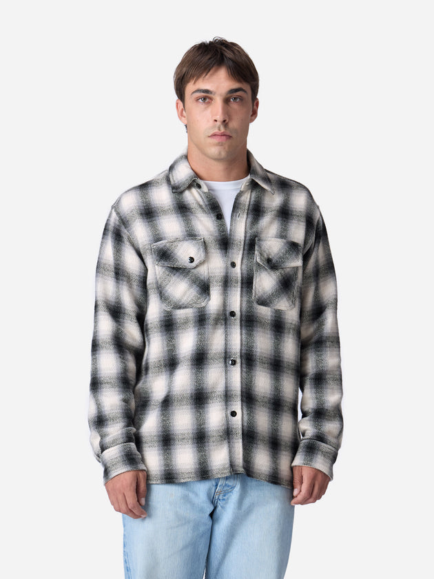 YKTC Crosscut Flannel ~ Cream/Black Plaid – 3sixteen