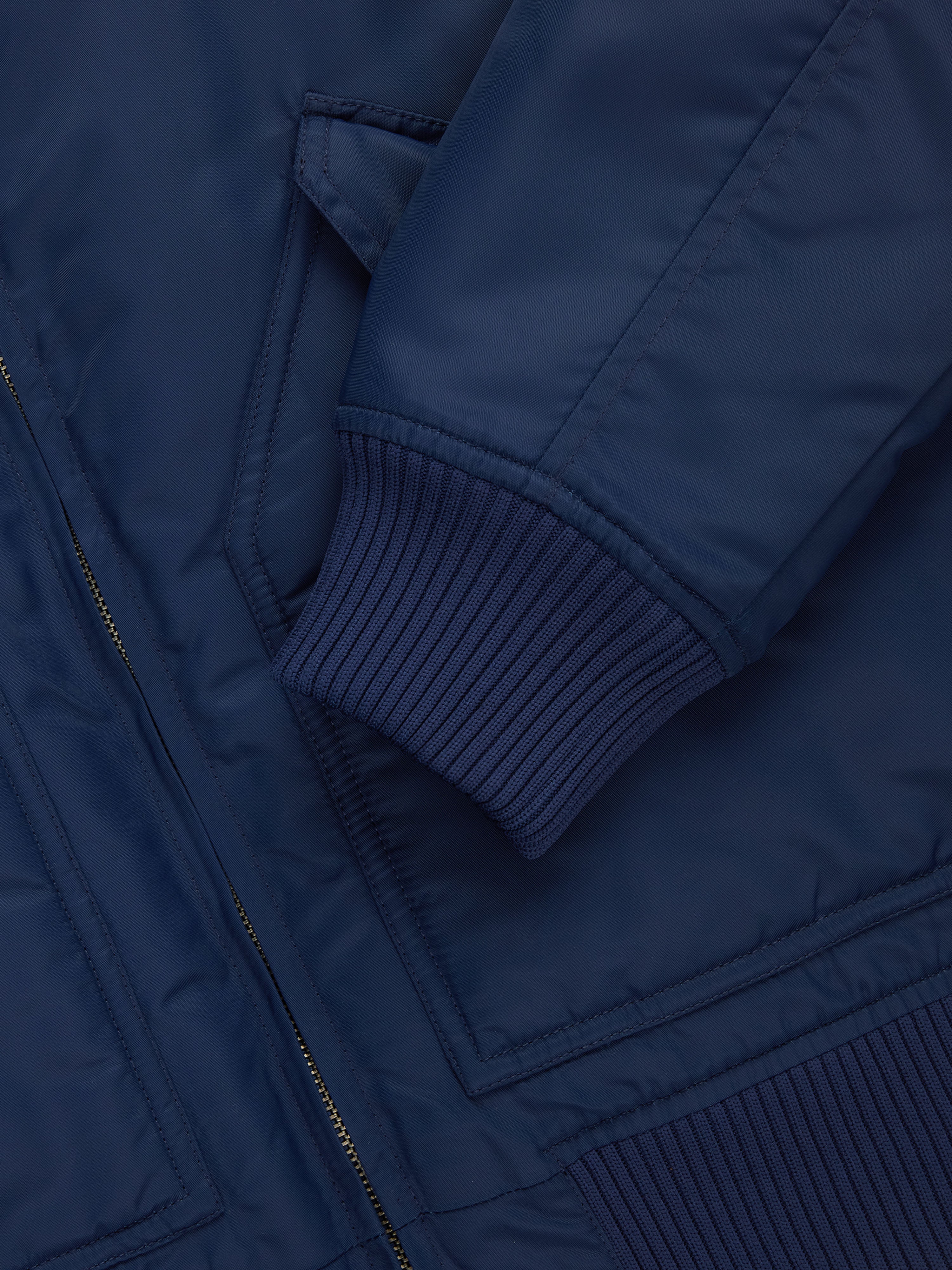 CWU Flight Jacket ~ Blue Aviator Satin – 3sixteen
