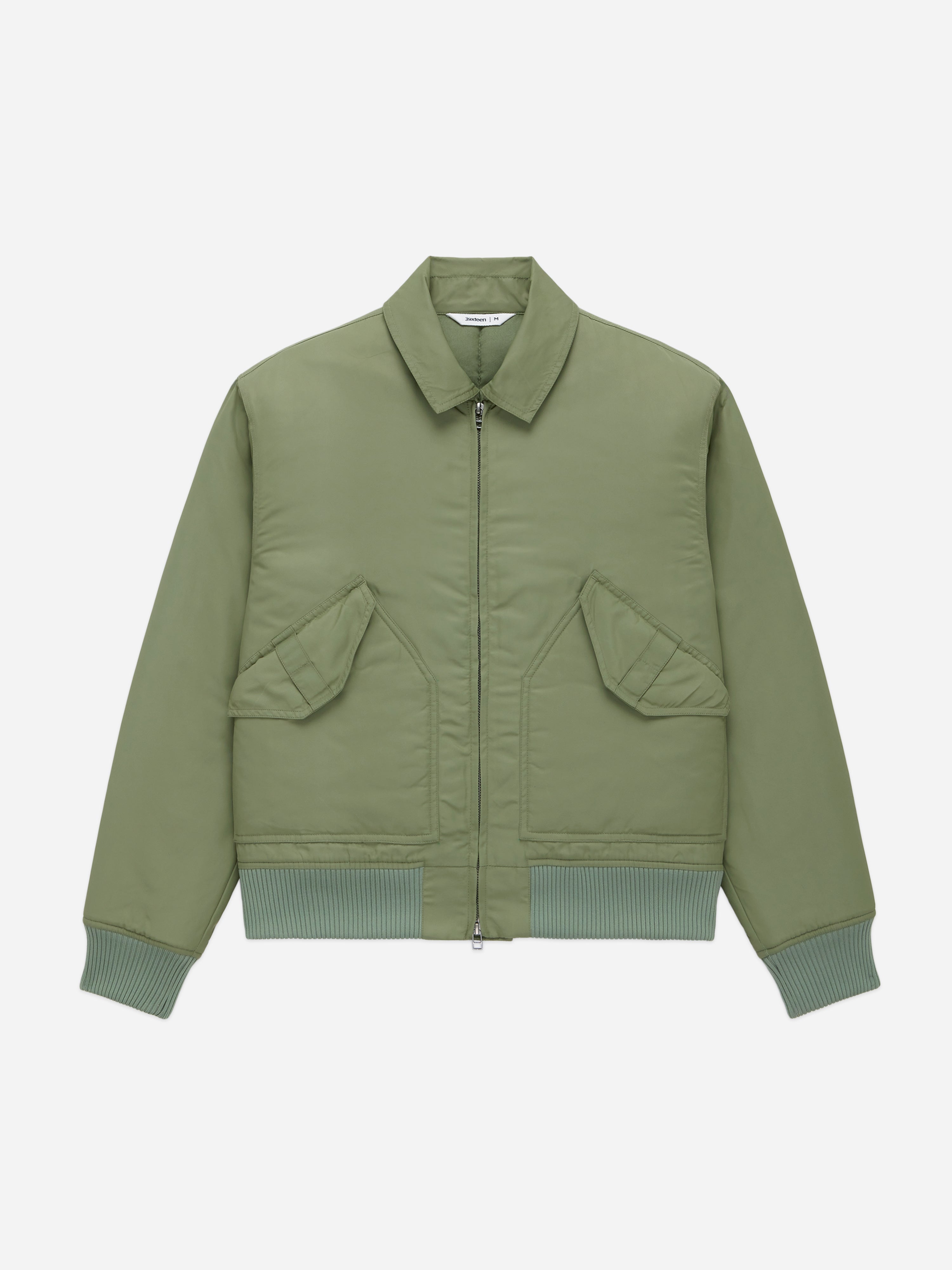 CWU Flight Jacket ~ Sage Aviator Satin – 3sixteen