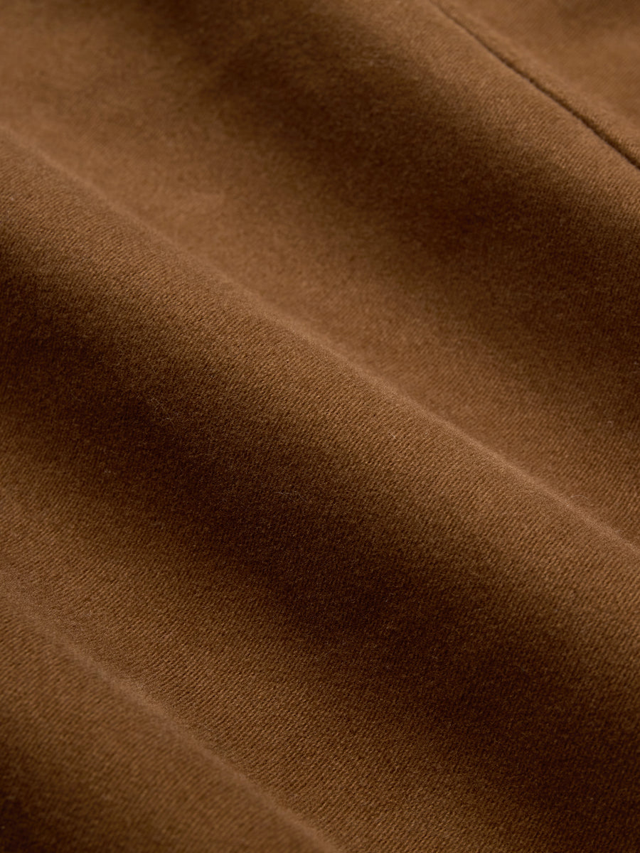 French Work Jacket ~ Brown Moleskin
