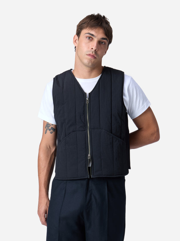 【FINE】tencel front layered vest 3S-01JAN25-FW25-LINER-VEST-