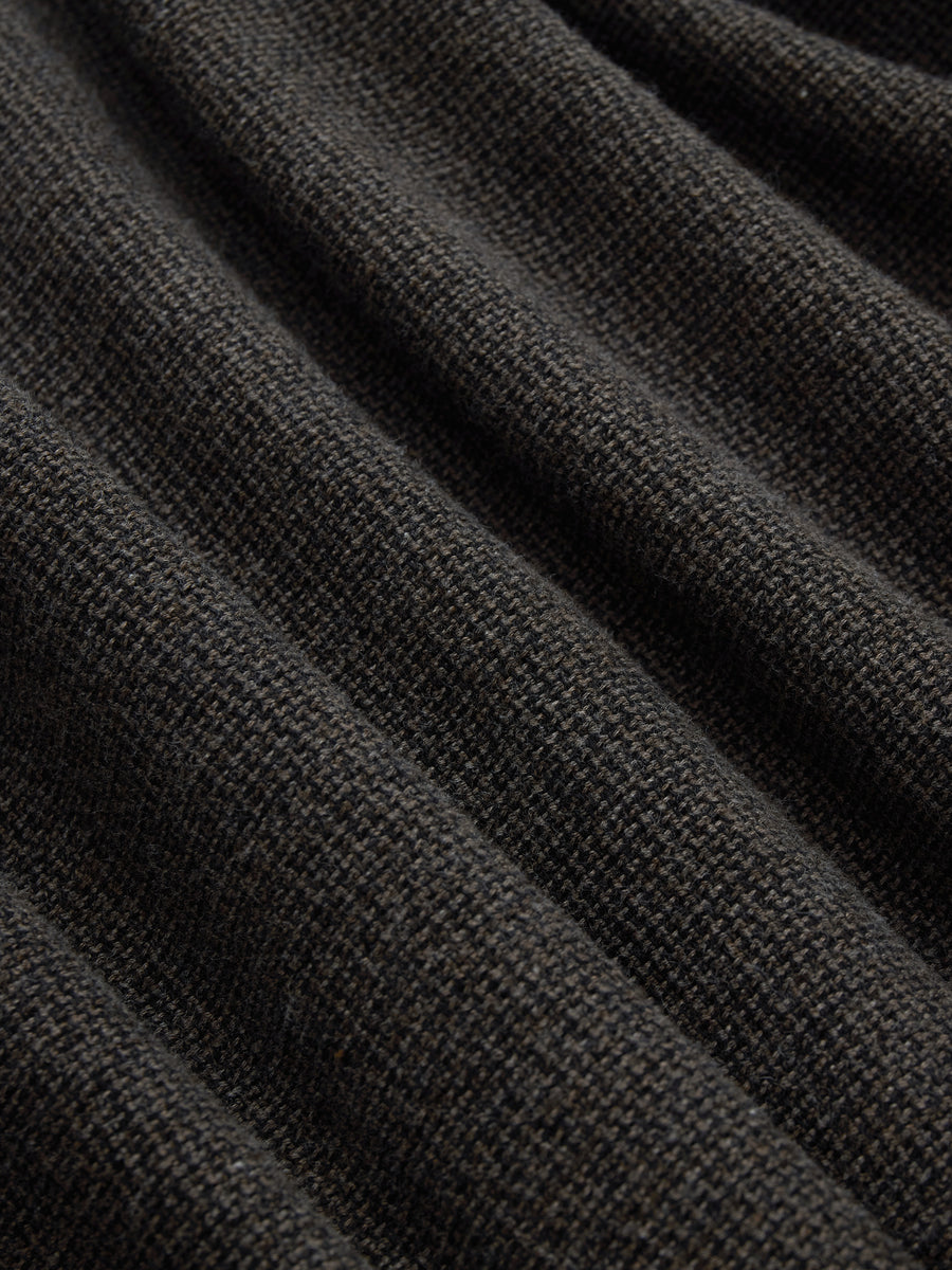 Loop Collar Shirt ~ Chocolate Marled