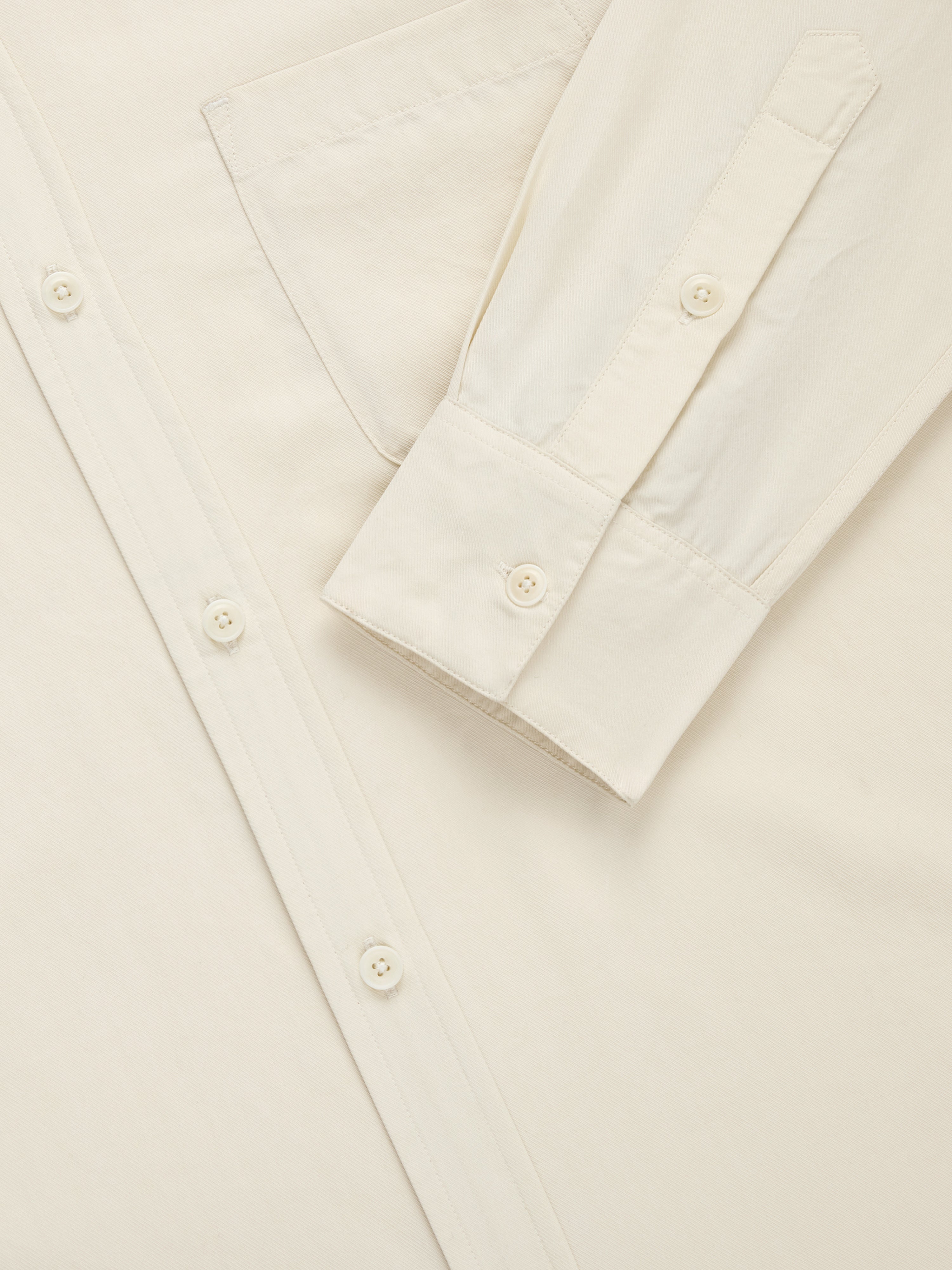 Mechanic Shirt ~ Ivory Lyocell – 3sixteen