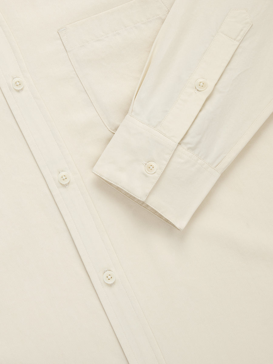 Mechanic Shirt ~ Ivory Lyocell 3sixteen Mechanic Shirt ~ Ivory Lyocell 3sixteen