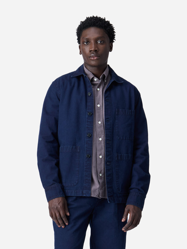 Shop Jacket ~ Indigo Canvas – 3sixteen