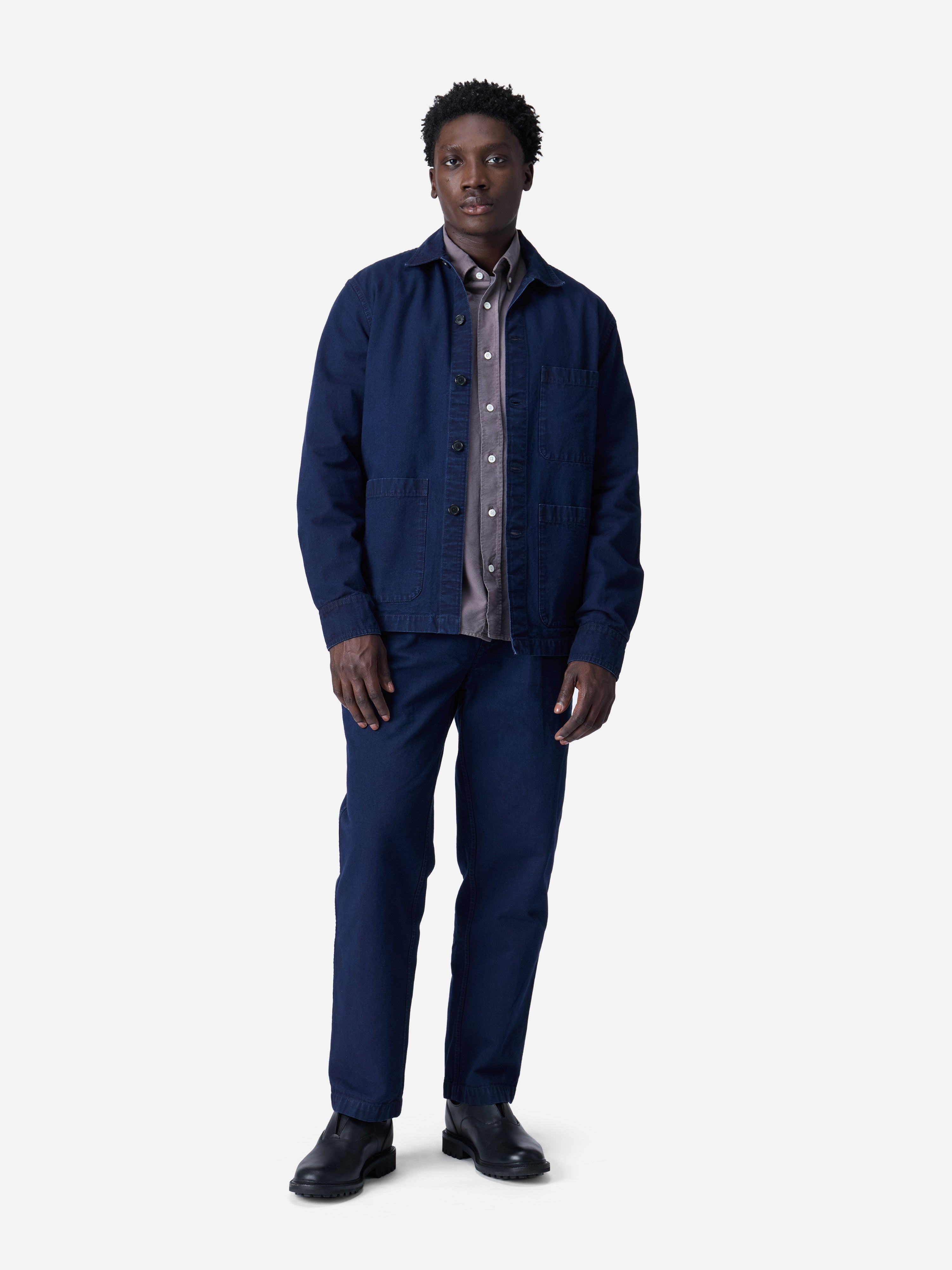 Shop Jacket ~ Indigo Canvas – 3sixteen