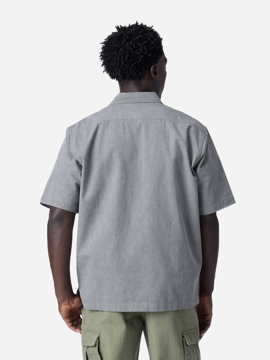 Short Sleeve Workshirt ~ Charcoal Twill