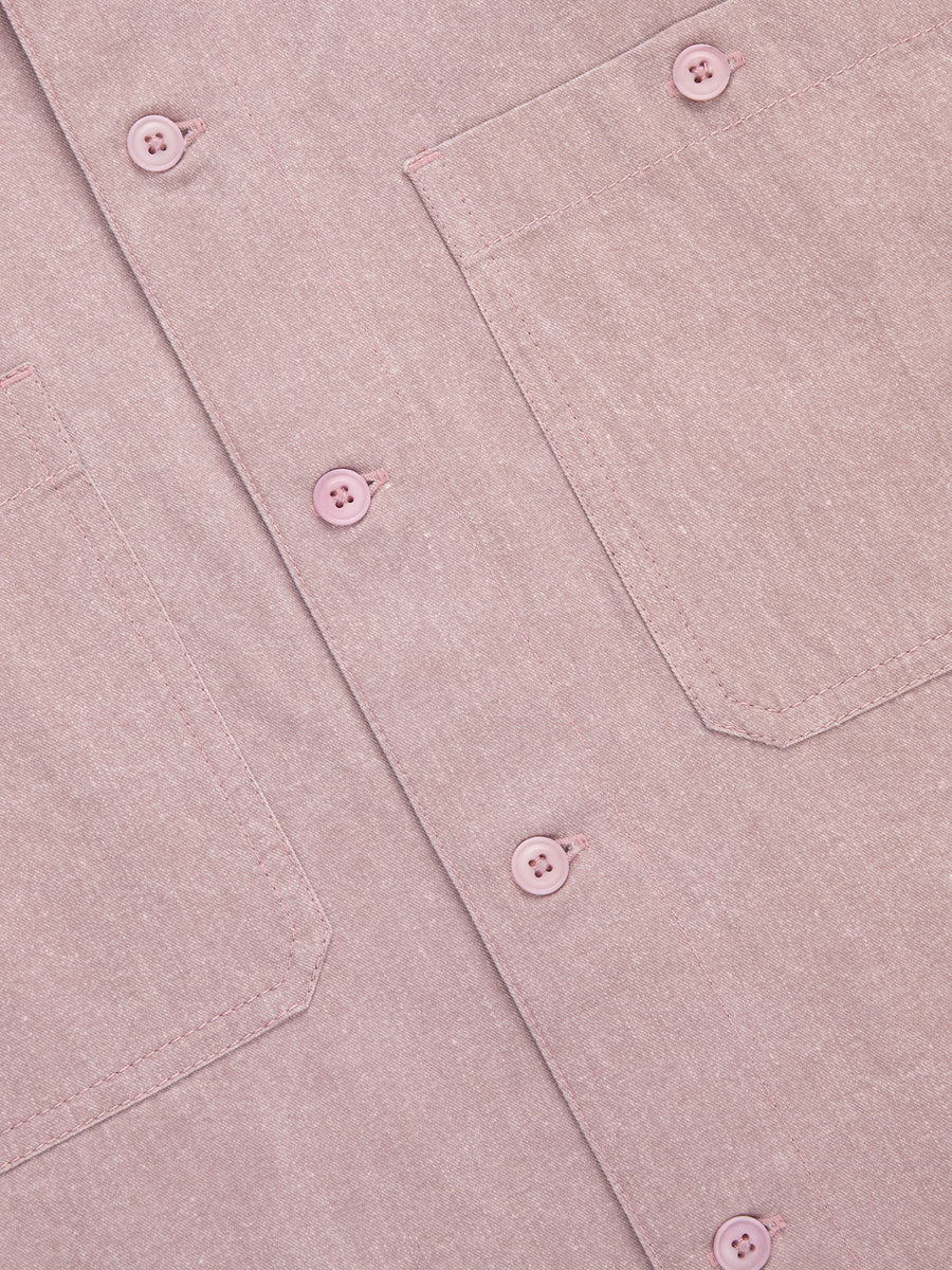 Short Sleeve Workshirt ~ Blush Twill