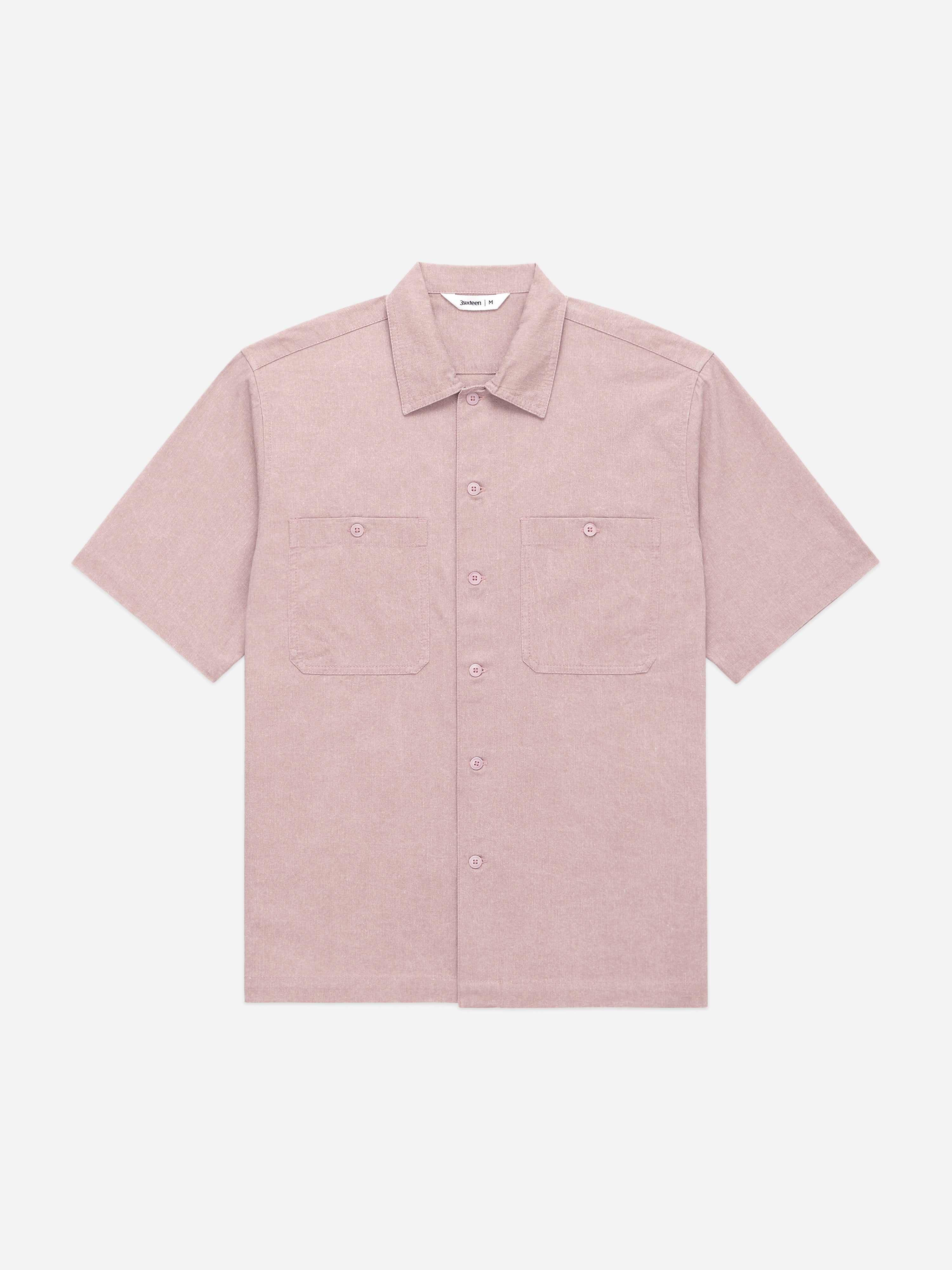 Short Sleeve Workshirt ~ Blush Twill – 3sixteen