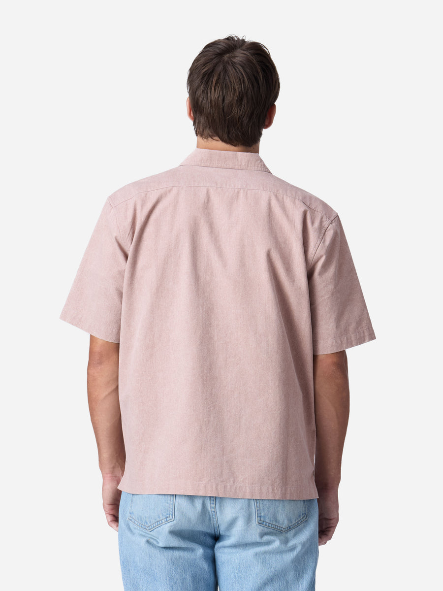 Short Sleeve Workshirt ~ Blush Twill
