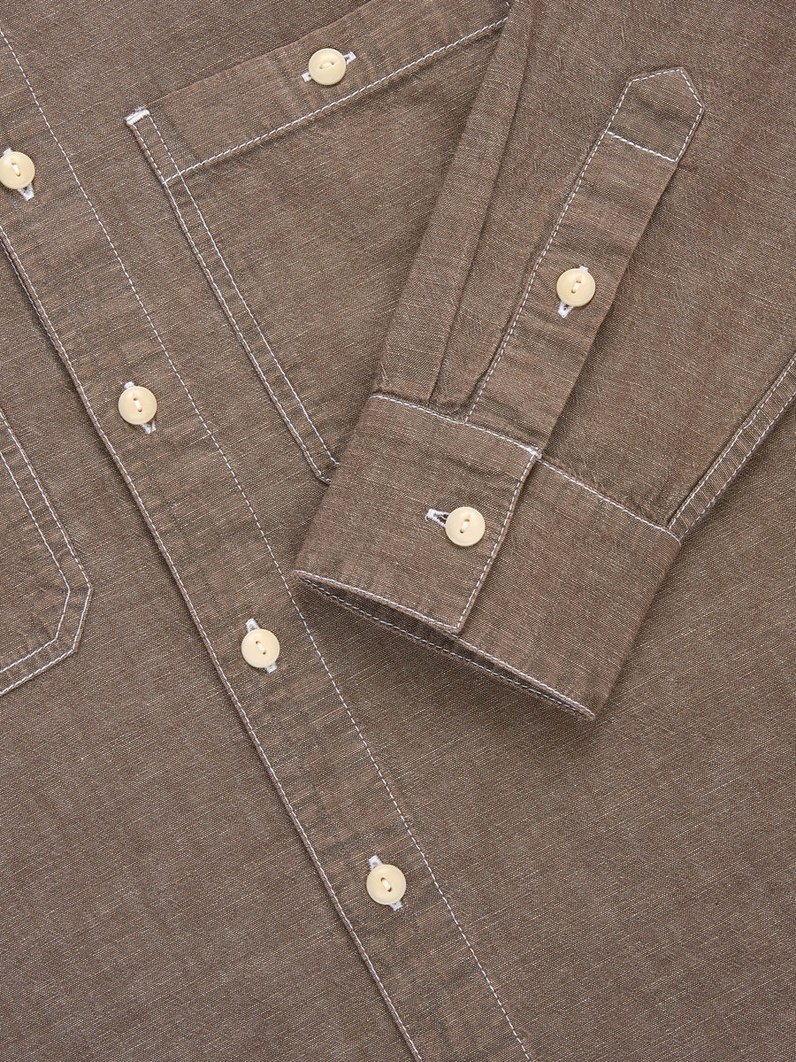 Utility Shirt ~ Brown Chambray
