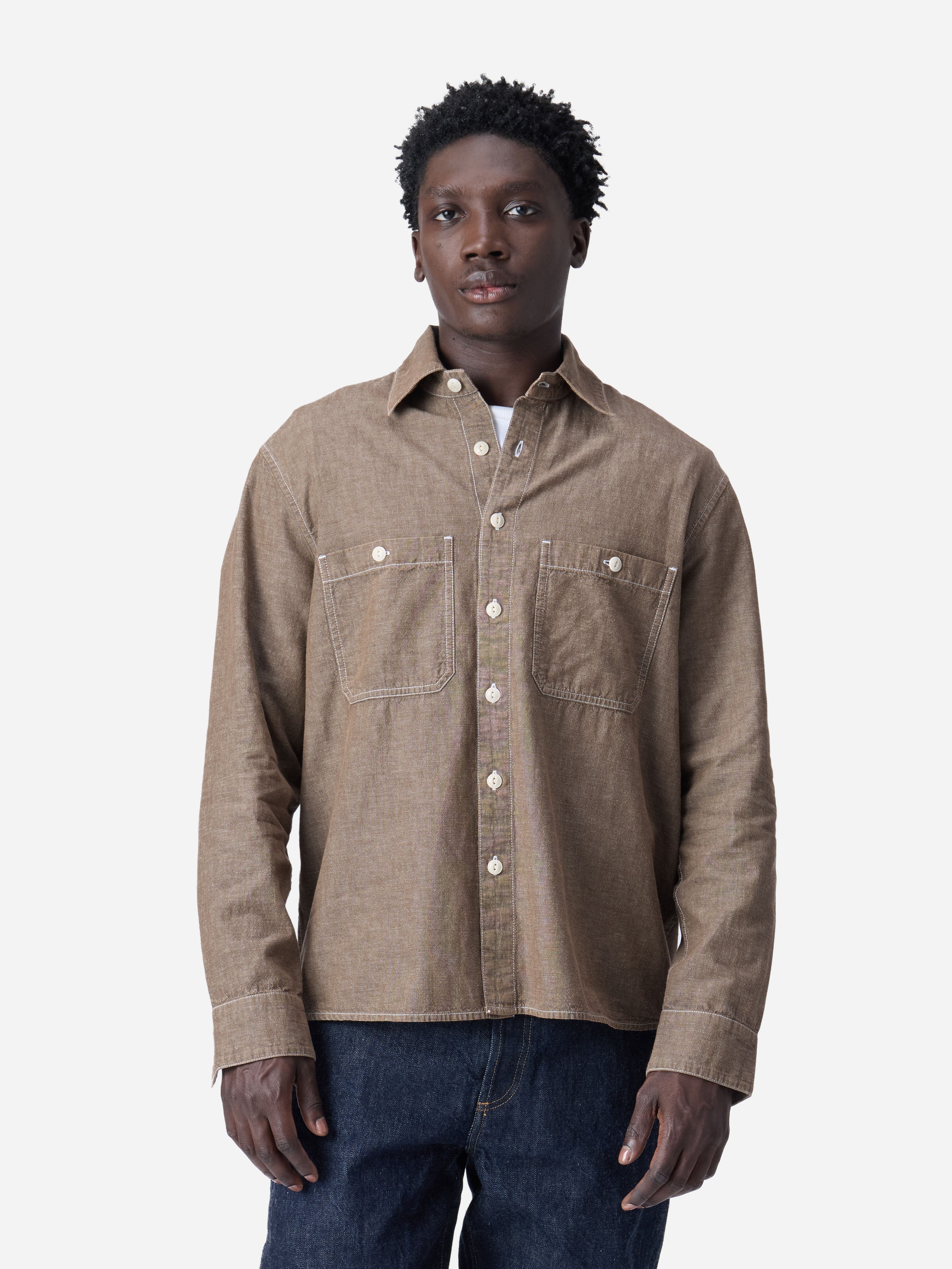 Utility Shirt ~ Brown Chambray – 3sixteen