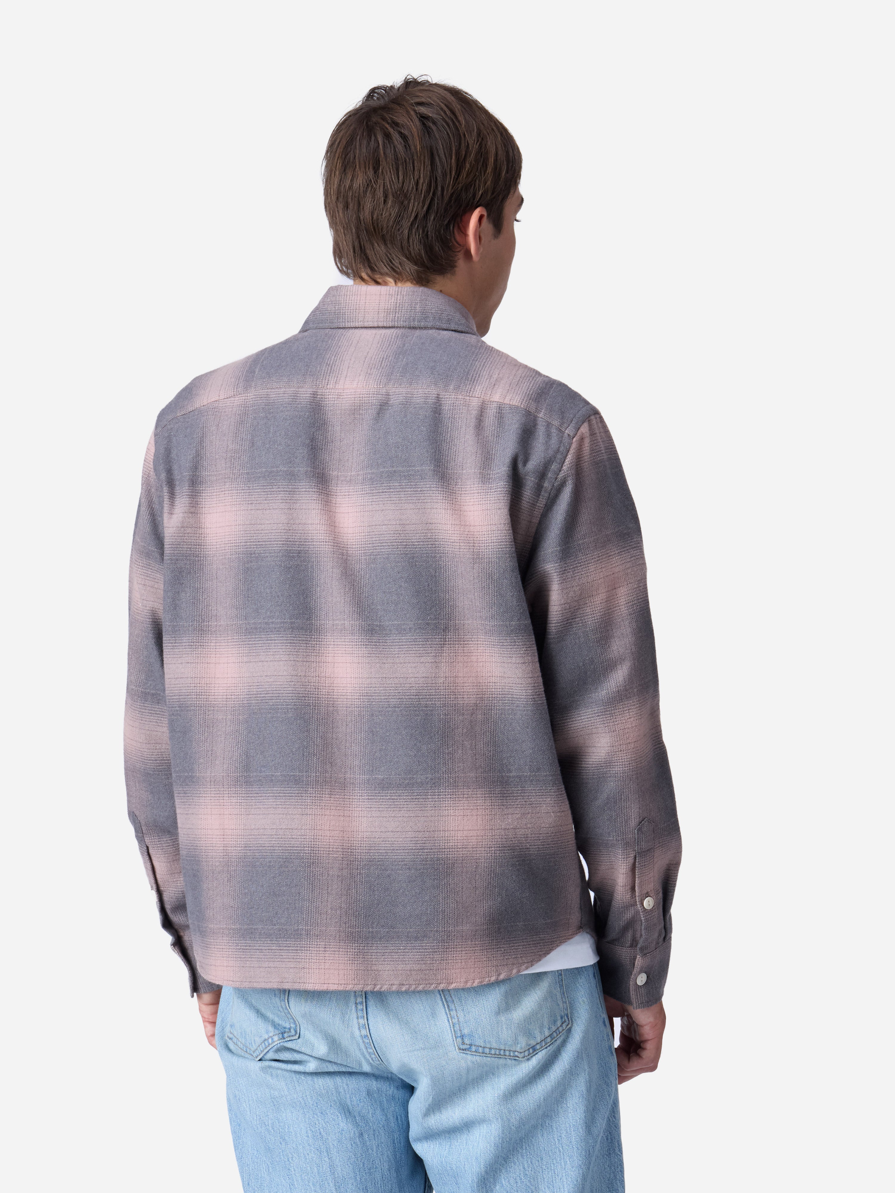 Utility Flannel ~ Mauve Ombre – 3sixteen