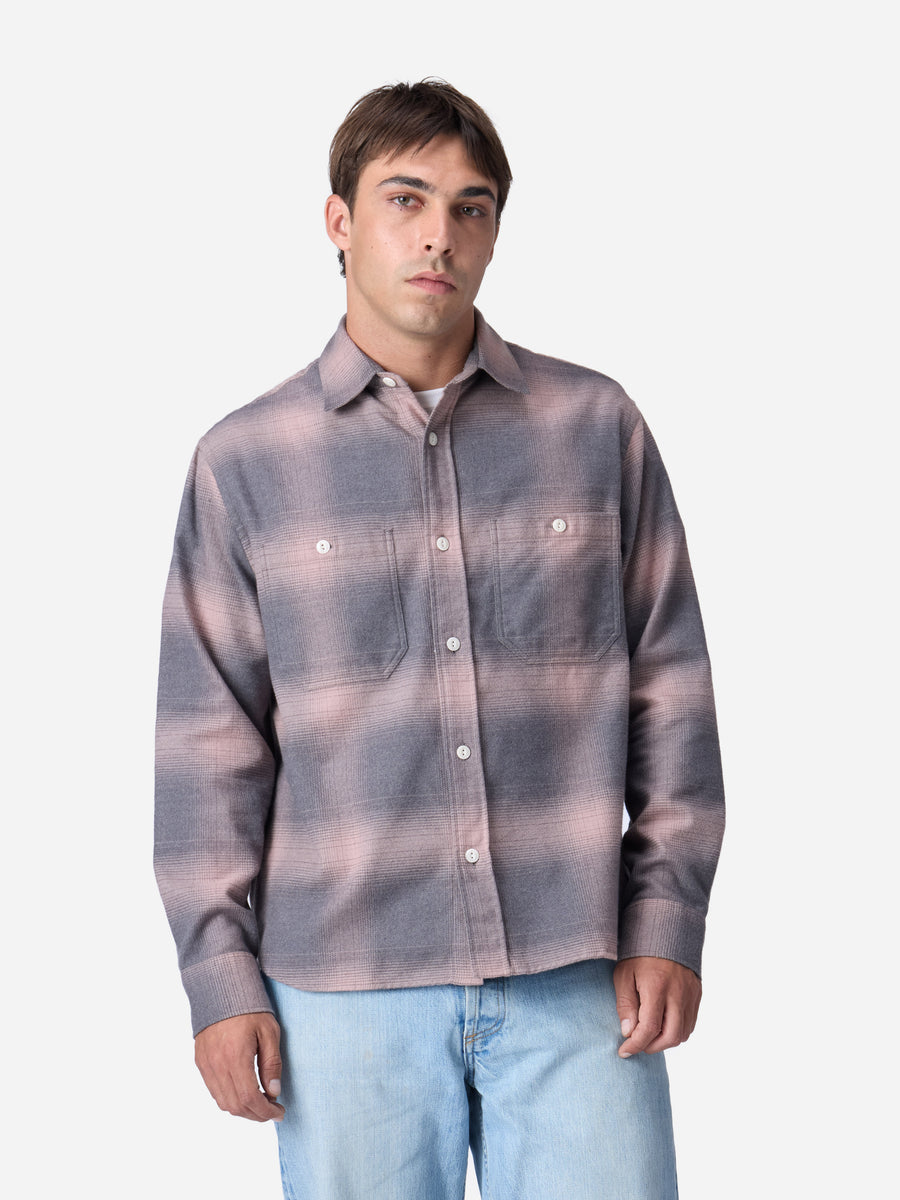 Utility Flannel ~ Mauve Ombre
