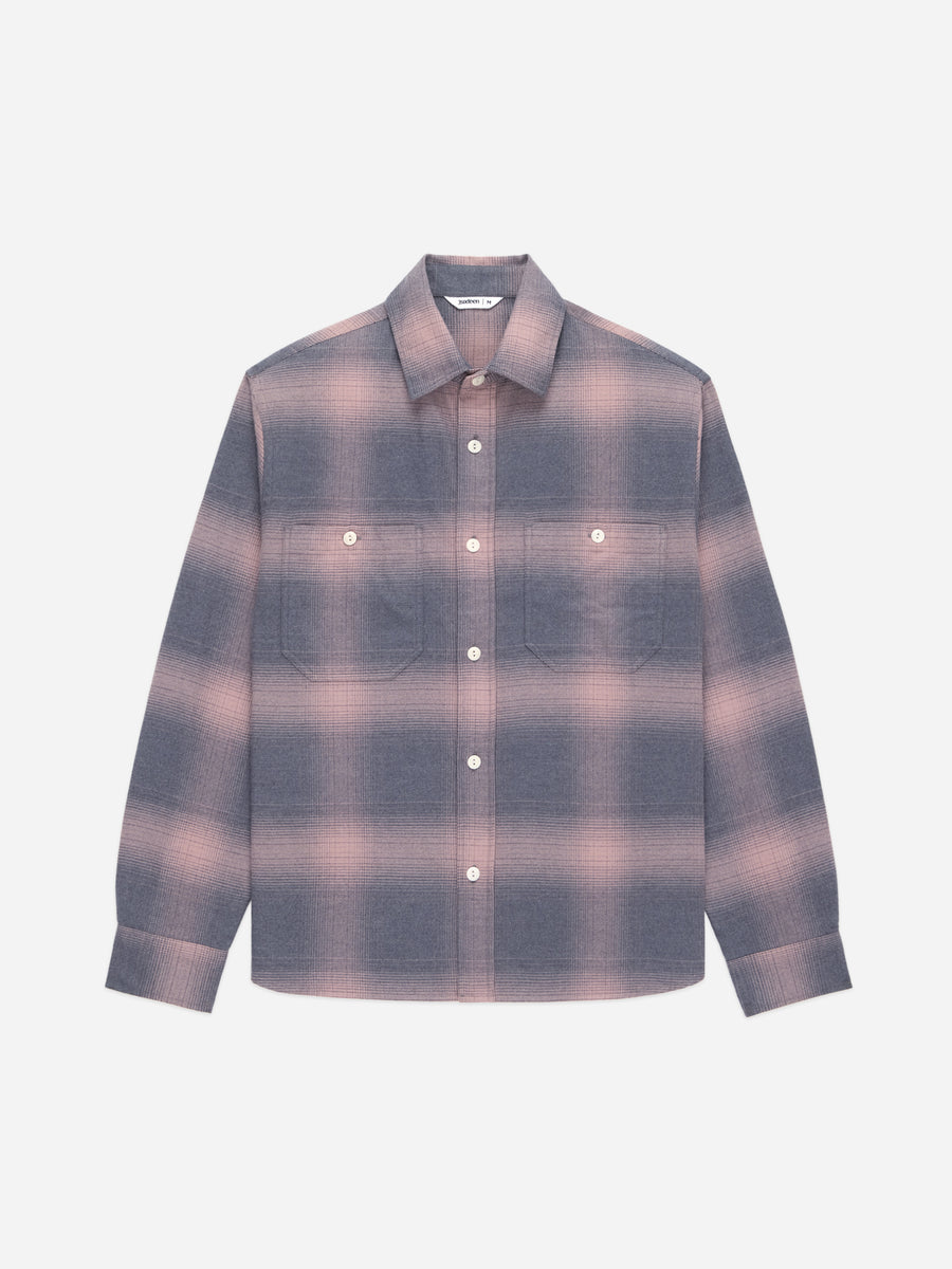 Utility Flannel ~ Mauve Ombre