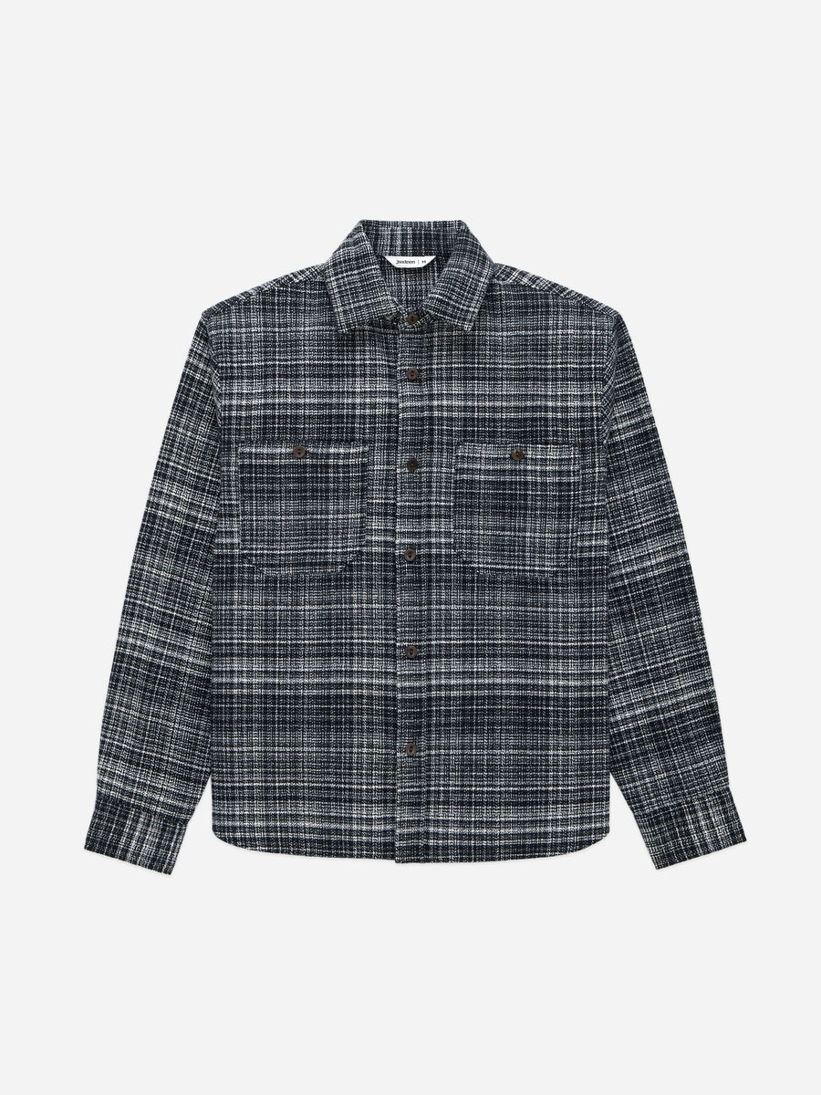 Plaid shirt on a white background